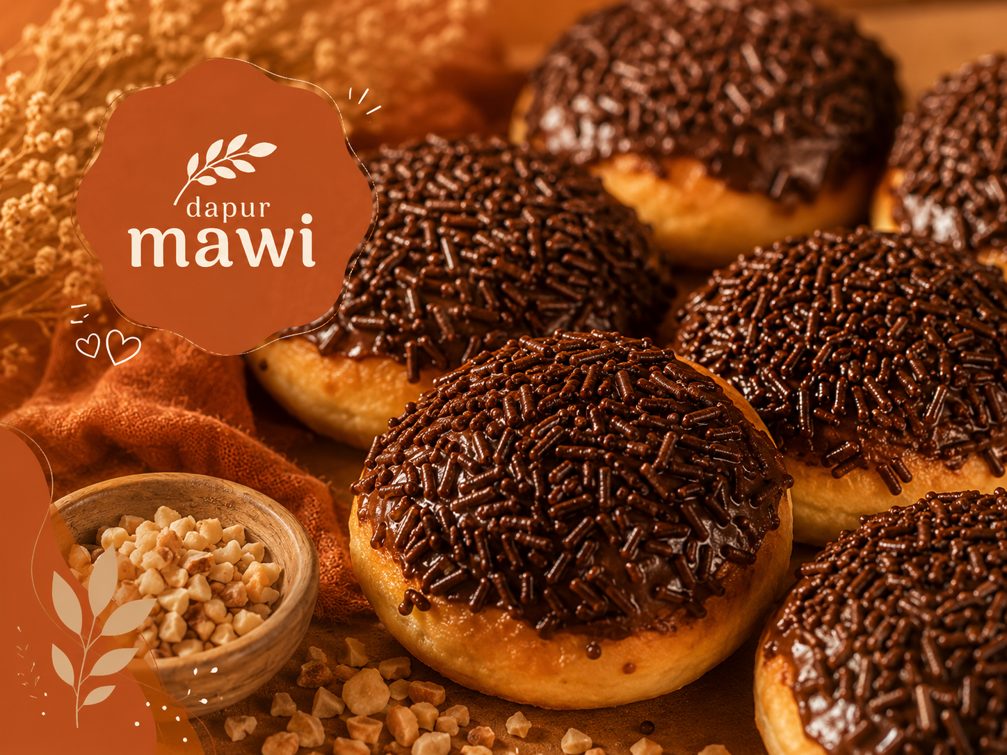 Donat Cokelat - Keju