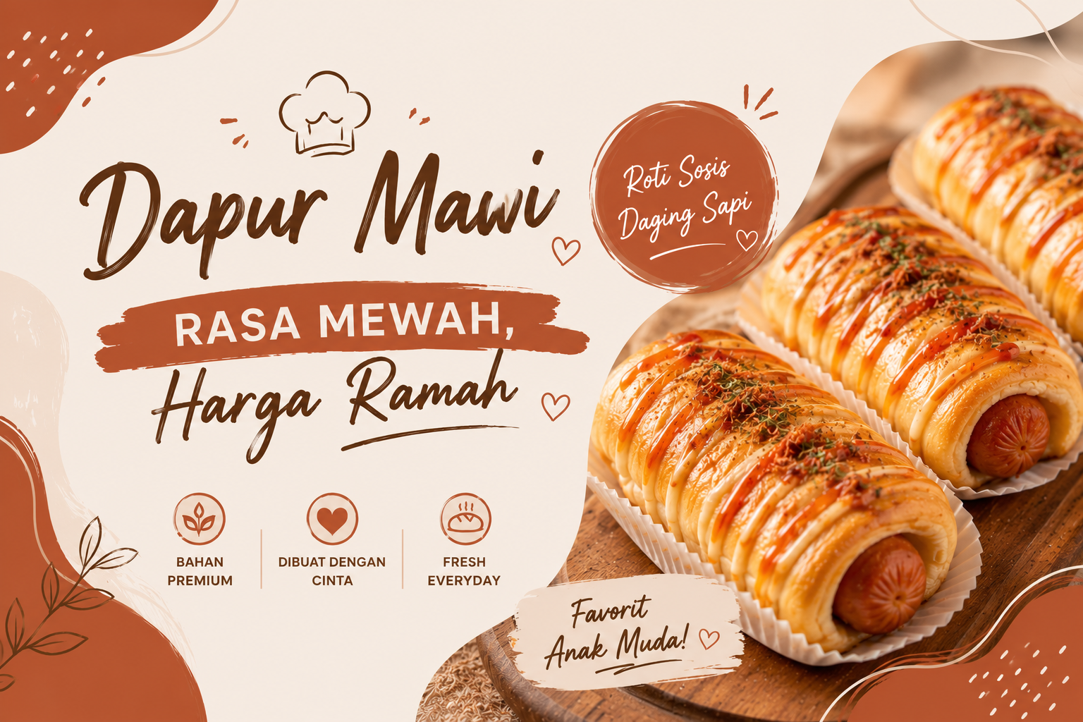 Roti Abon Sapi Dapur Mawi